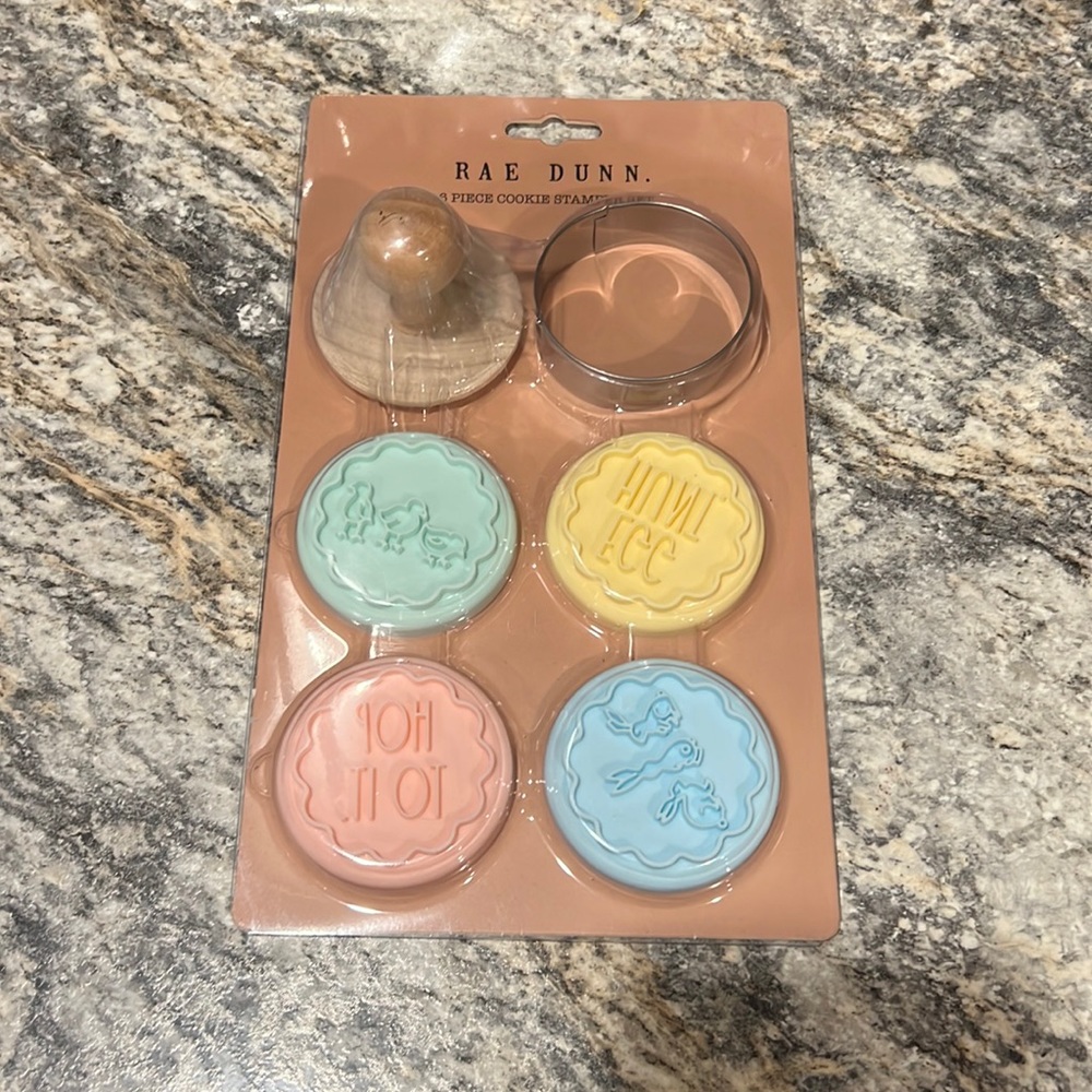 NIP Rae Dunn Easter cookie stamper set